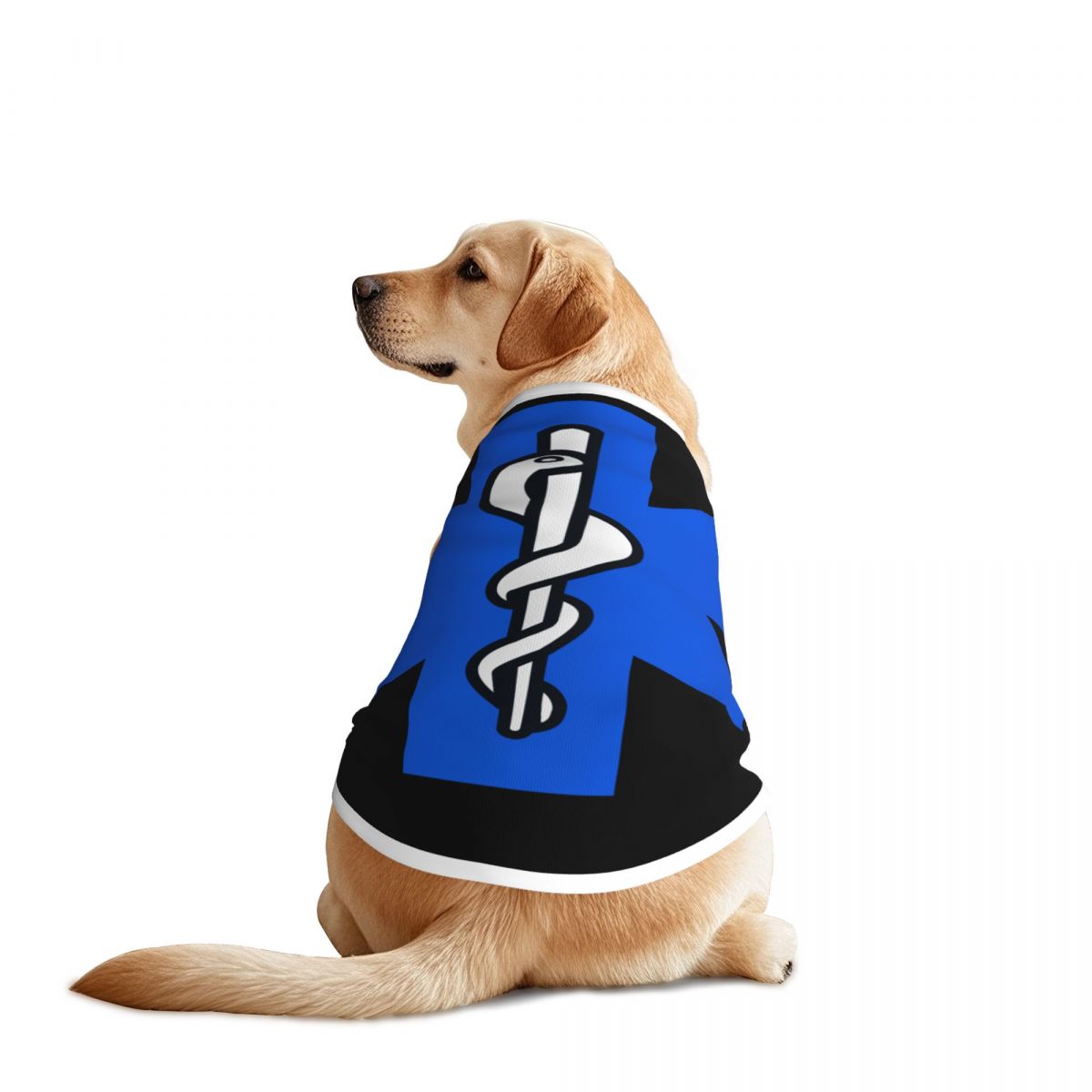 Dog Life Jacket - Personalized Emt Star Of Life Dog