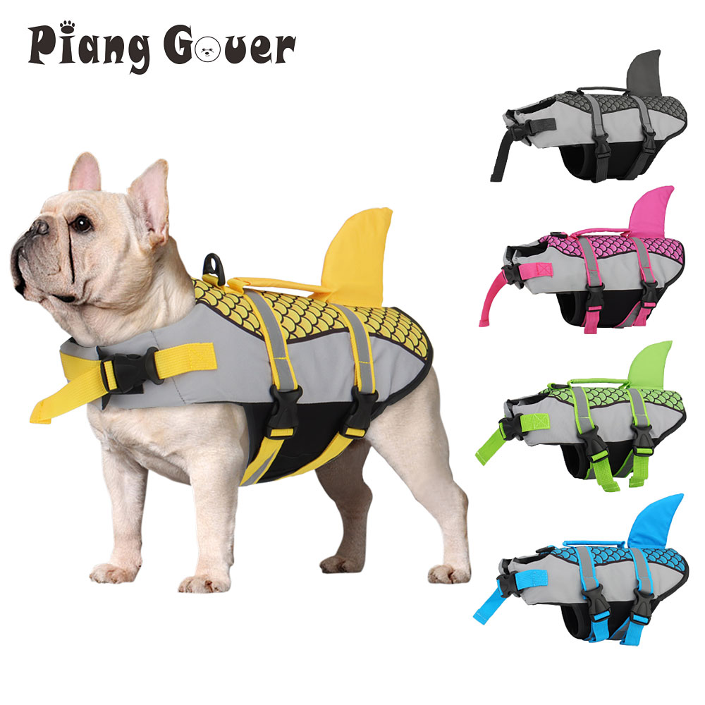 Dog Life Jacket - Scales Shark Swim Dog Clothes Pet