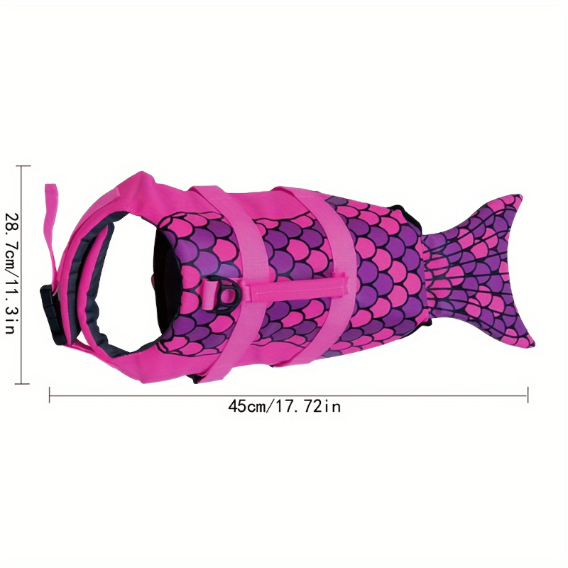 Shark/Mermaid Dog Life Jacket  - Dog Life Jacket 리뷰 및 가격