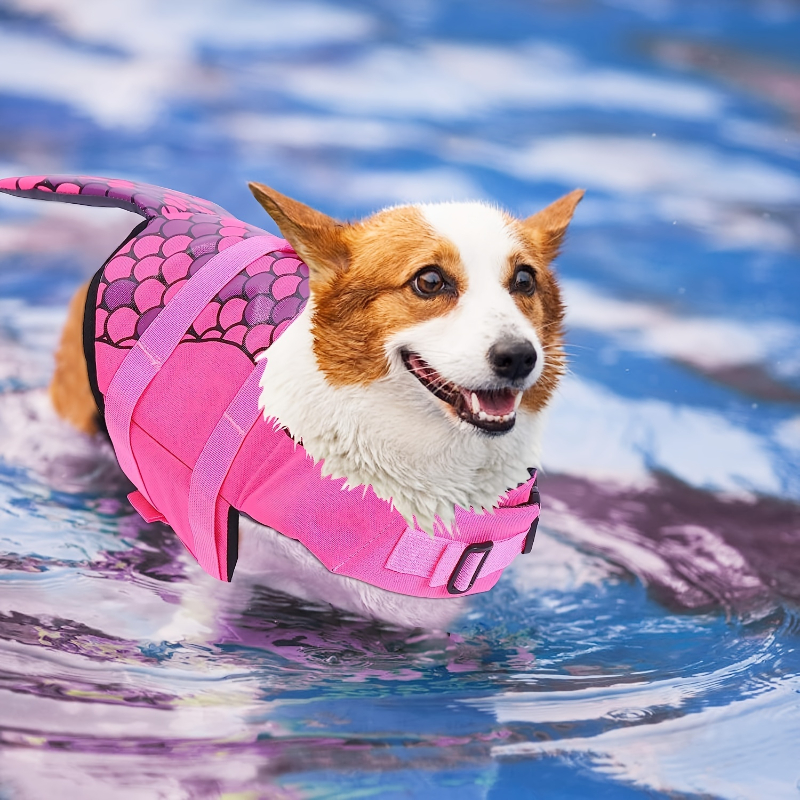 Shark/Mermaid Dog Life Jacket  - Dog Life Jacket 리뷰 및 가격