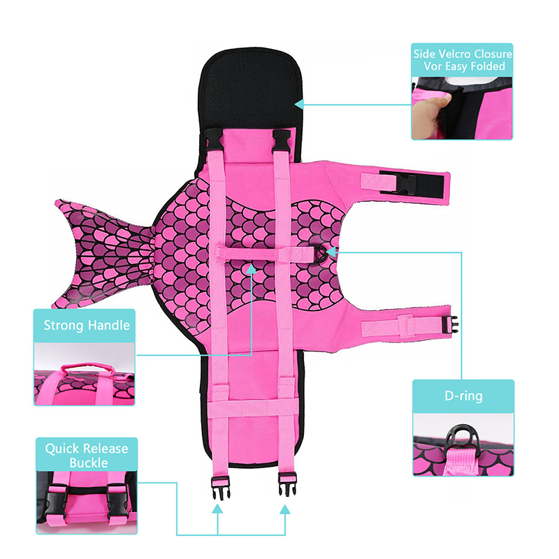 Summer Puppy Big Dog Swimsuit  - Dog Life Jacket 리뷰 및 가격